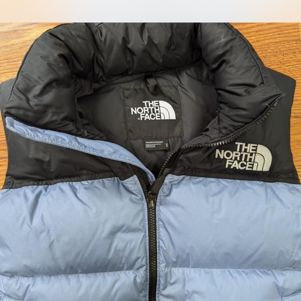 The North Face Black and Light blue  Puffer Vest - Picture 2 of 3